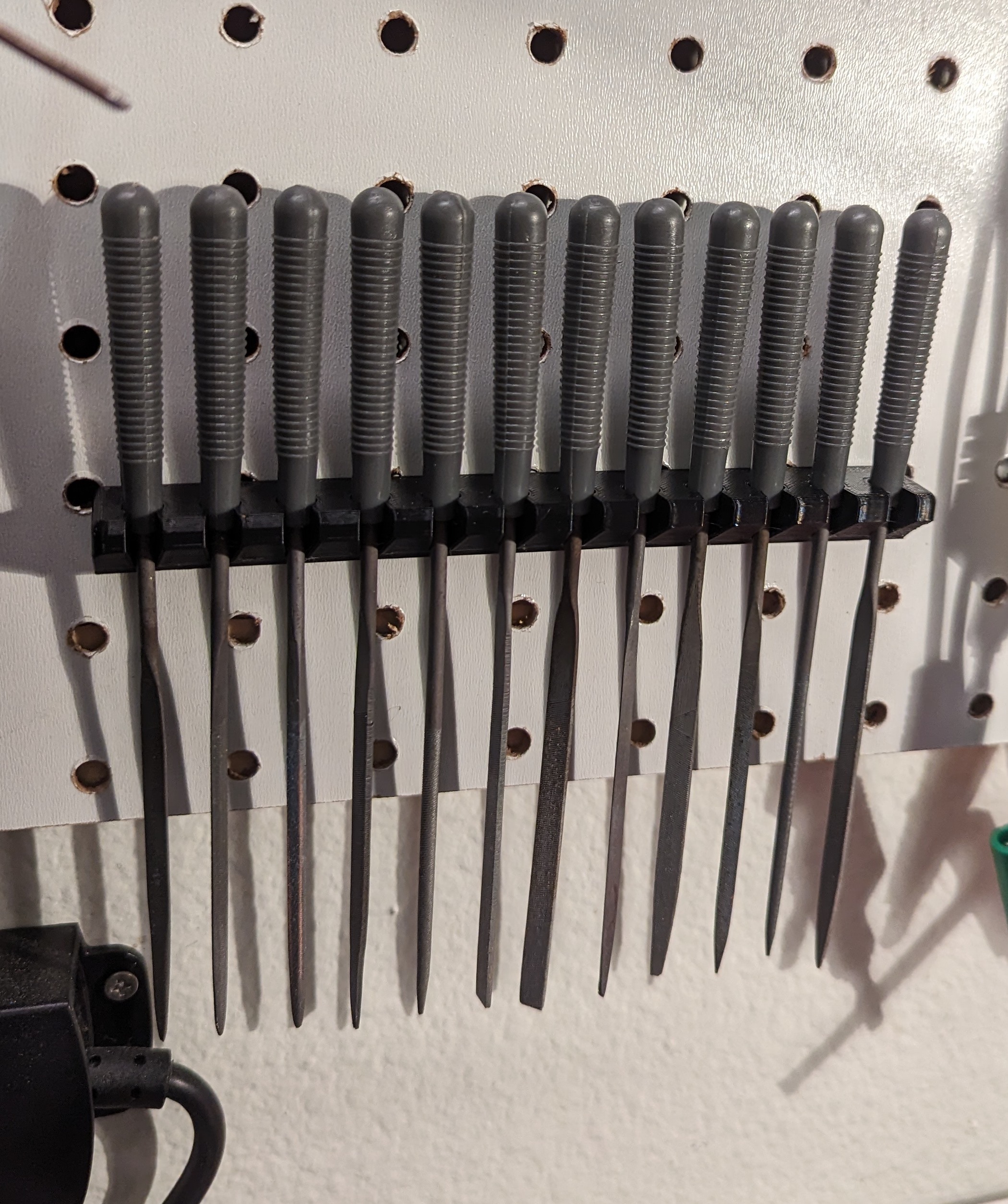 Precision Needle File Holder (12 Piece) Pegboard by eguidry Download