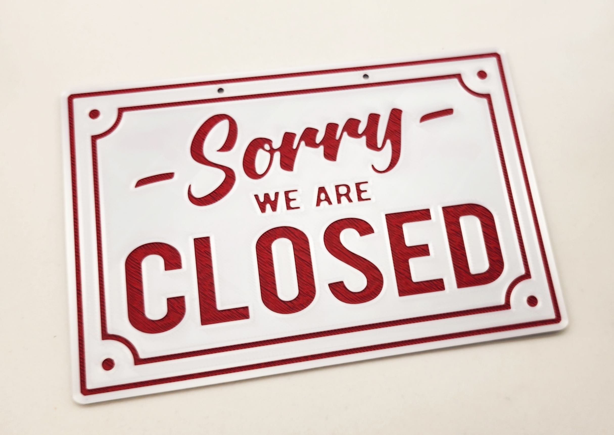 Double-Sided Open/Closed Sign 2 to 4 Colors (See Video) by Triple G ...