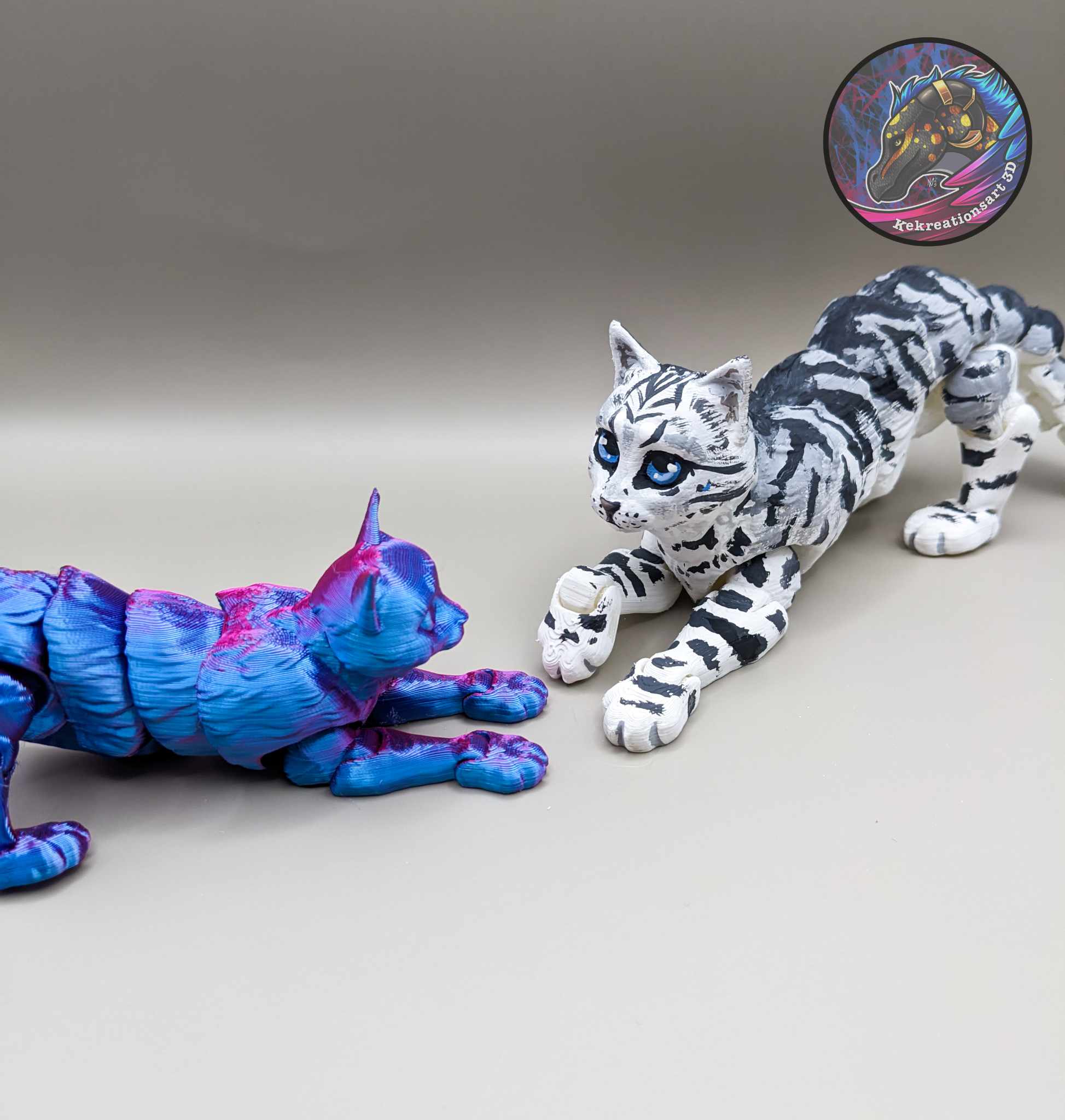 Flexi Cat, Articulated Cat by Kekreations Printables Store