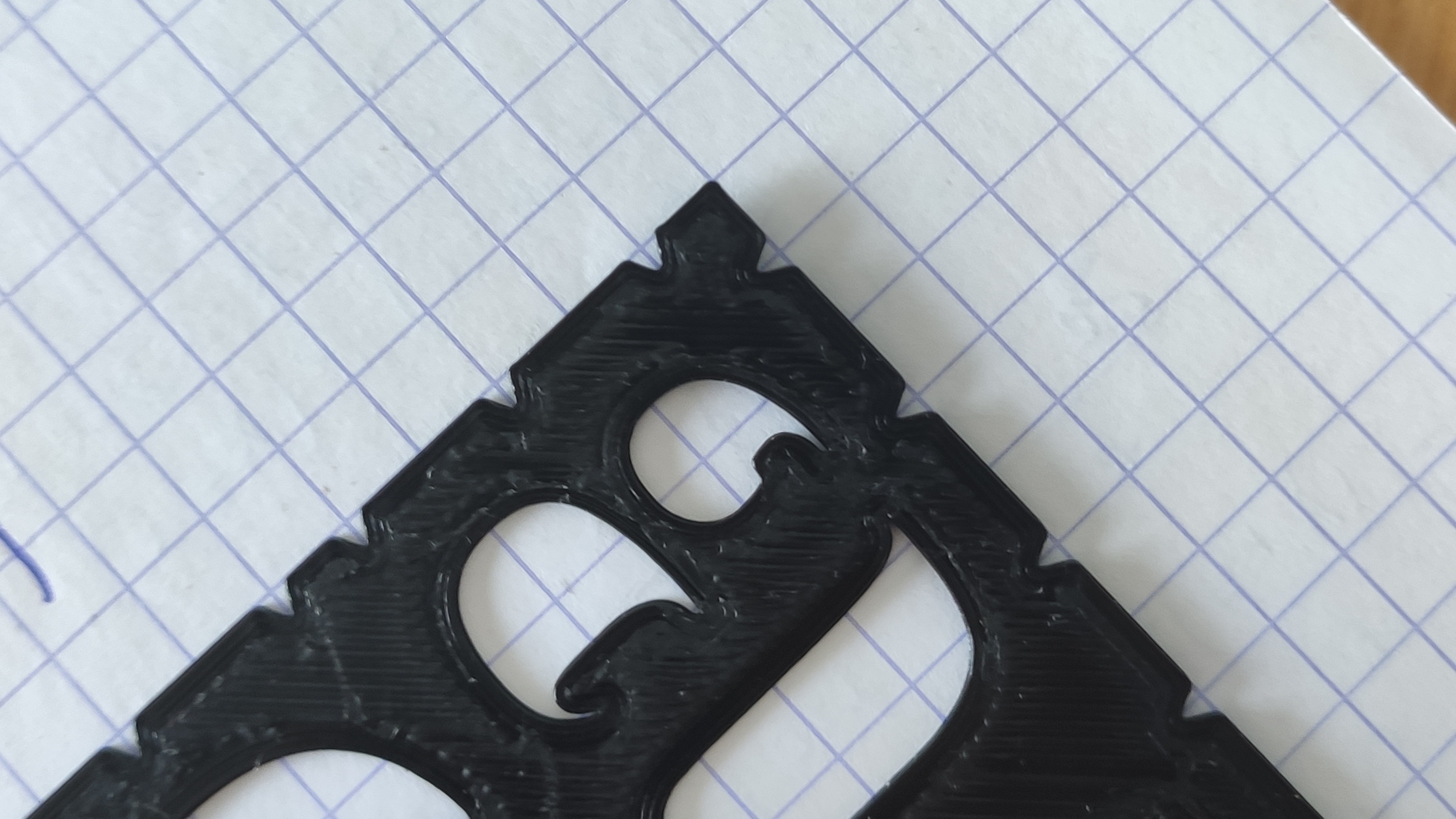 Optimized elegant letter stencil by BIR4G Download free STL model