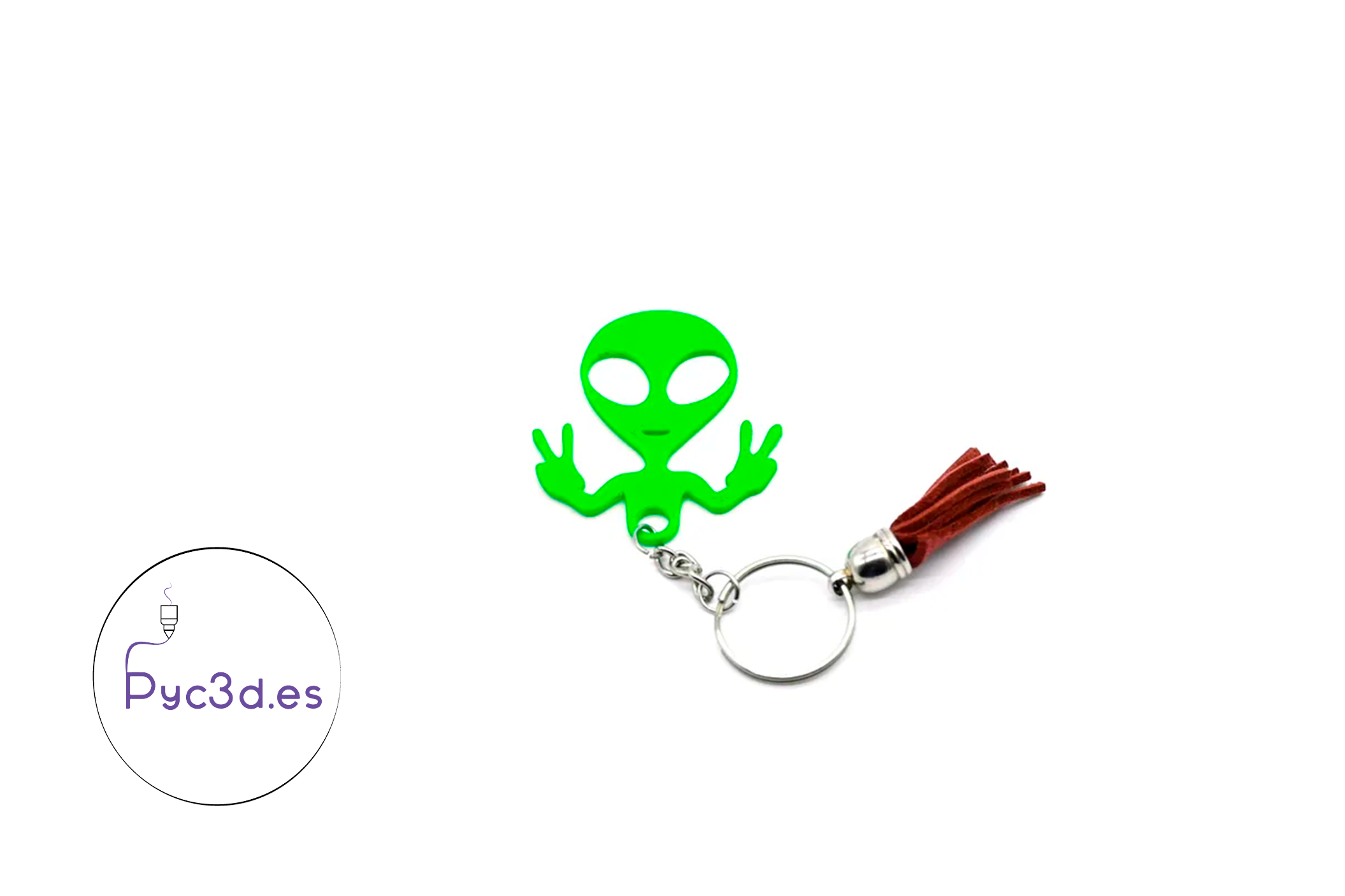 Miniatura 3 do modelo 3D ALIEN KEYCHAIN