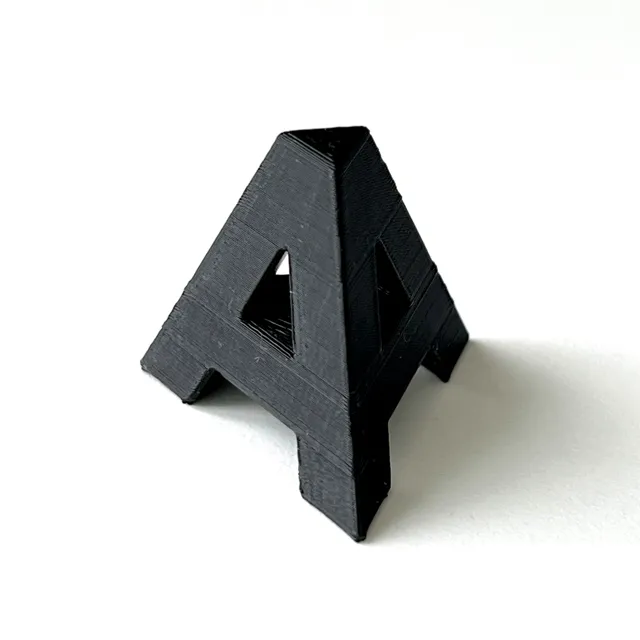 A3D - Letter A - Triangular Pyramid by Asphalt3D | Download free STL ...