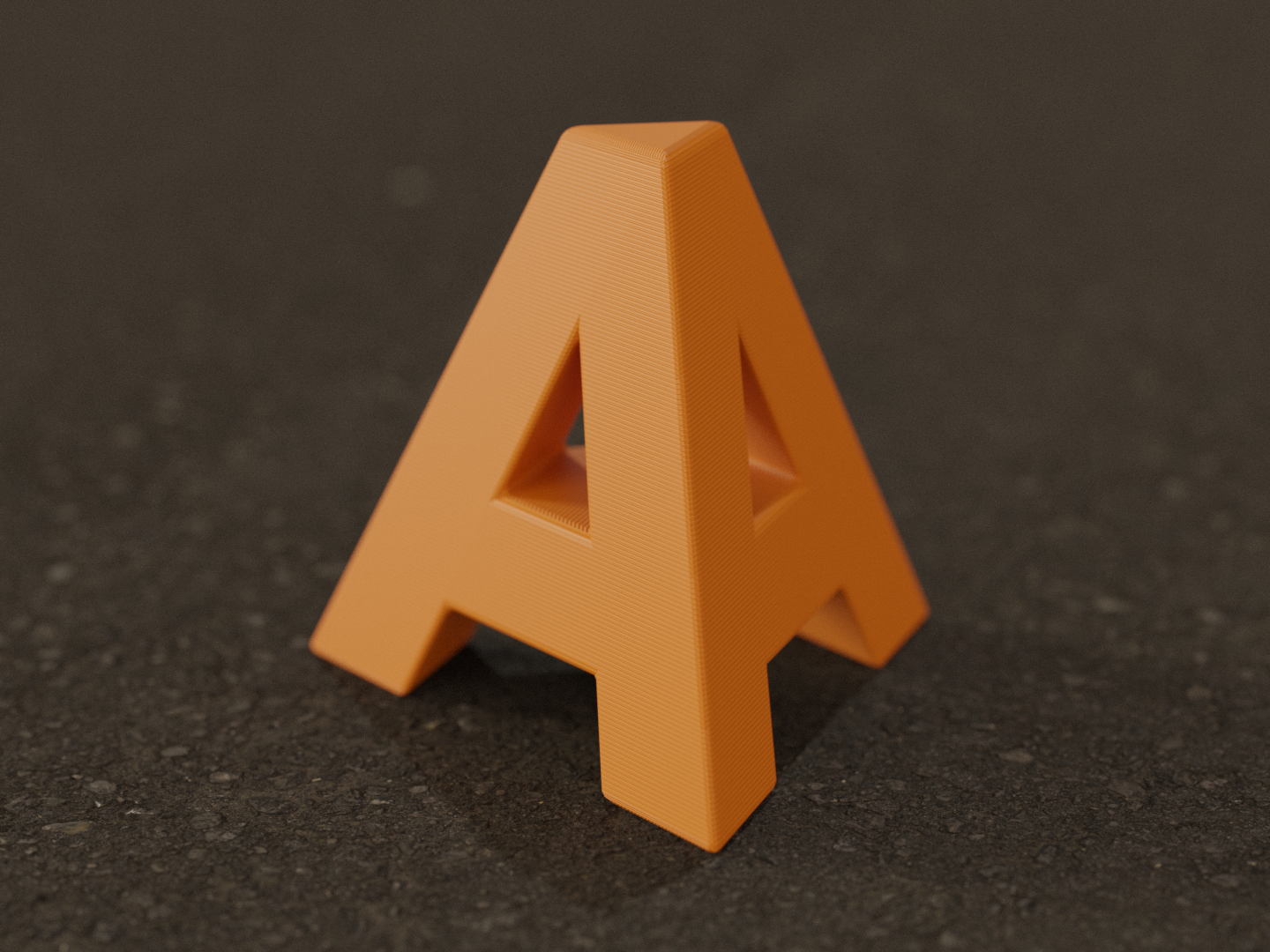 A3D - Letter A - Triangular Pyramid