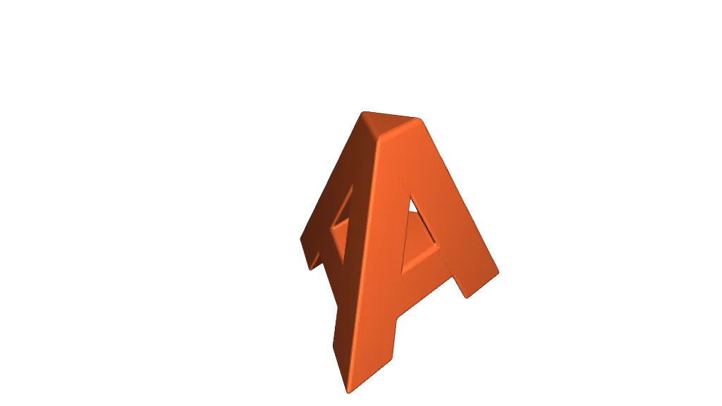 A3D - Letter A - Triangular Pyramid by Asphalt3D | Download free STL ...