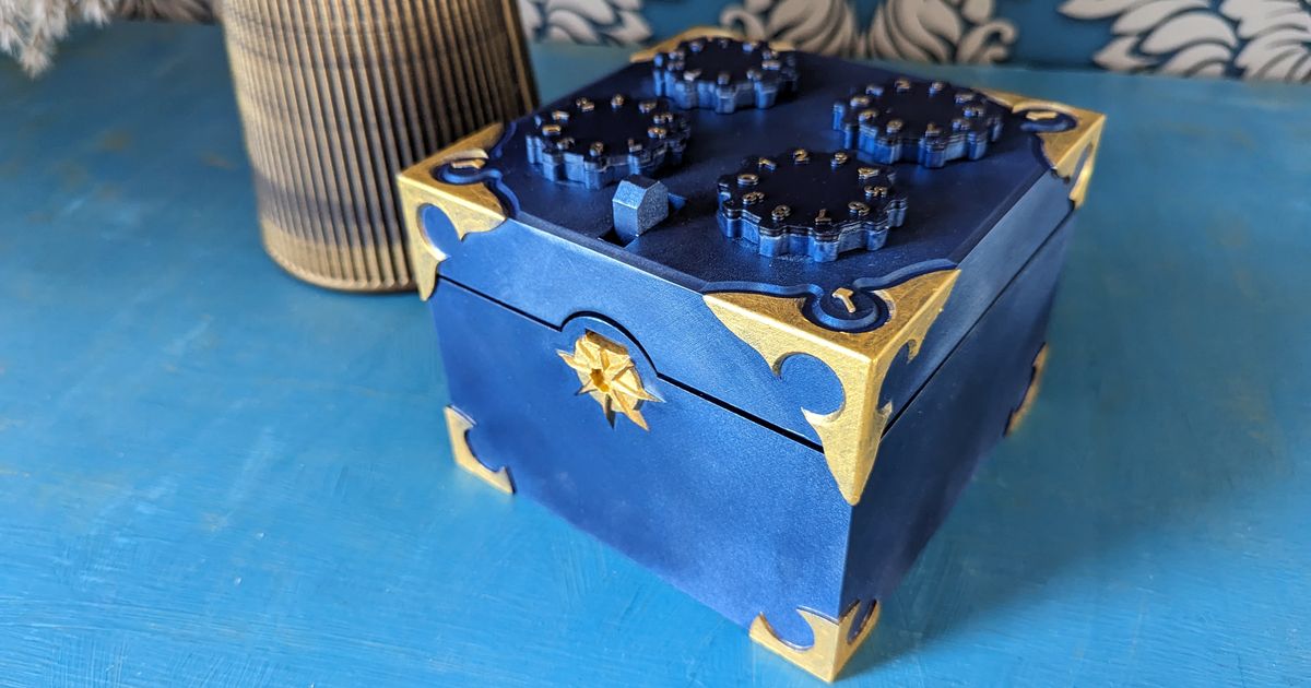 Completely 3D Printable Combination Box by Craftknights Download free