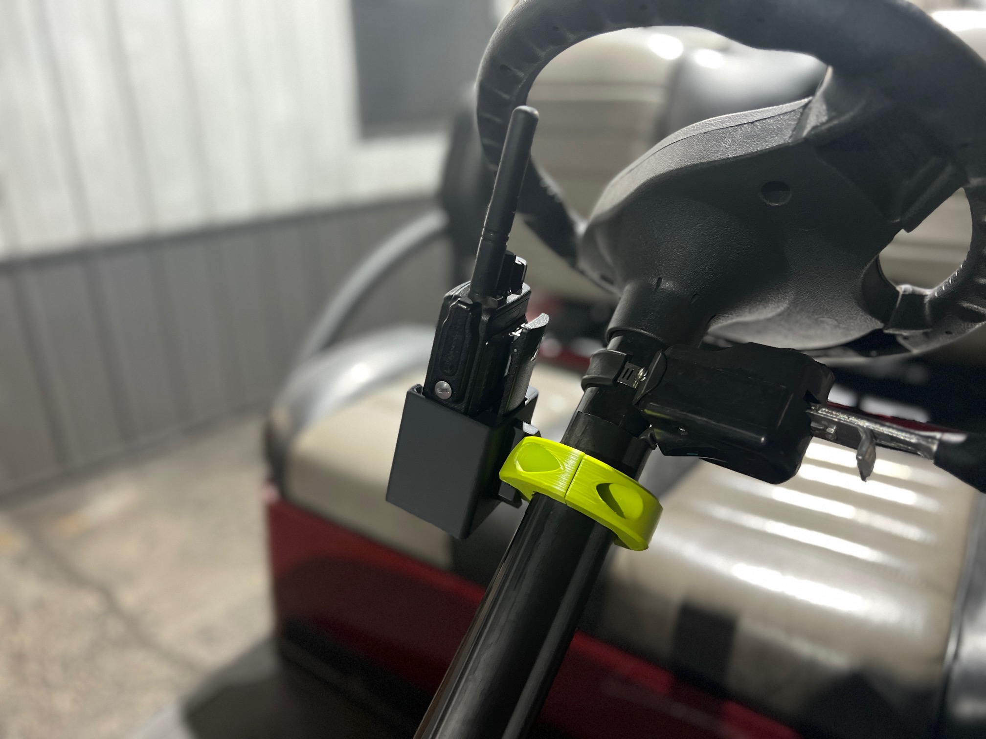 Golf cart 2Way Radio Mount by idnarbjm Download free STL model