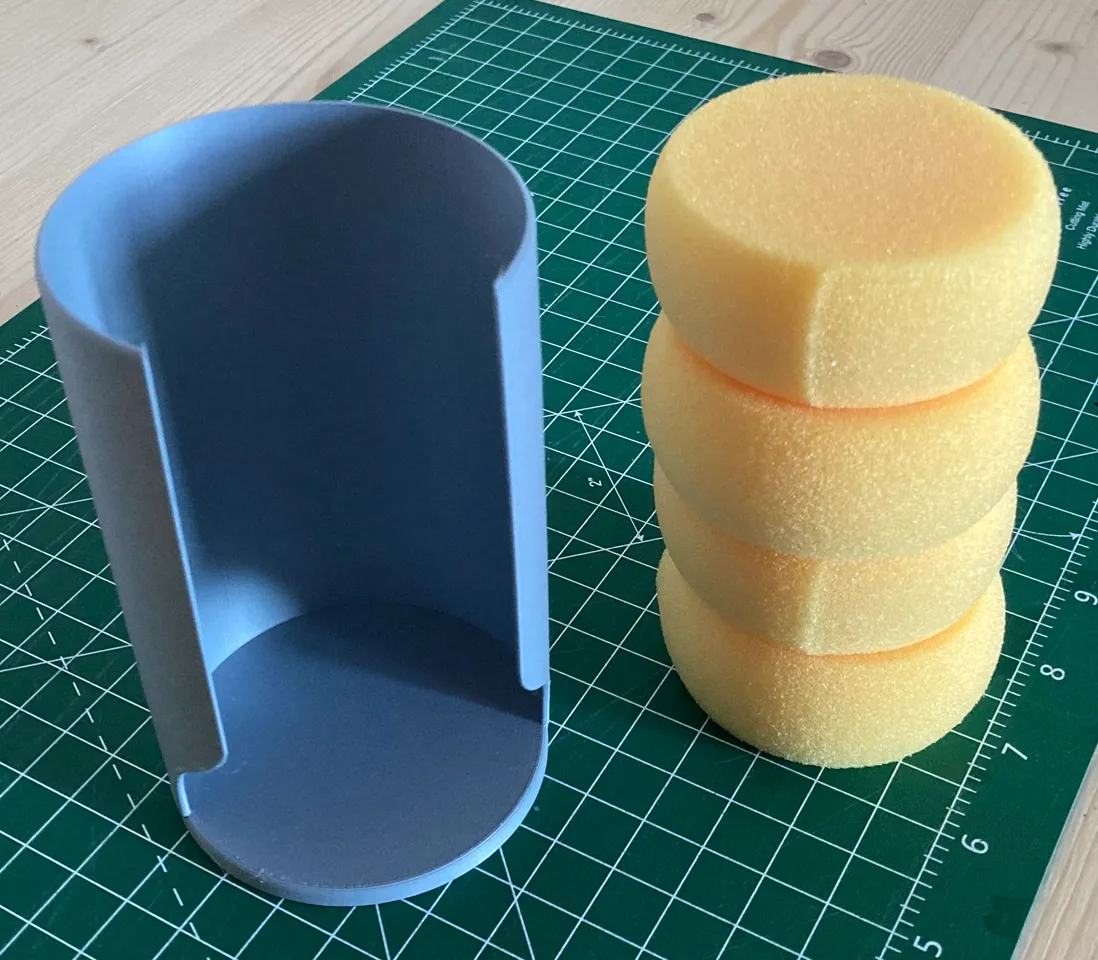 SENIKEI 12 Small Round Yellow Foam Sponges For Painting And