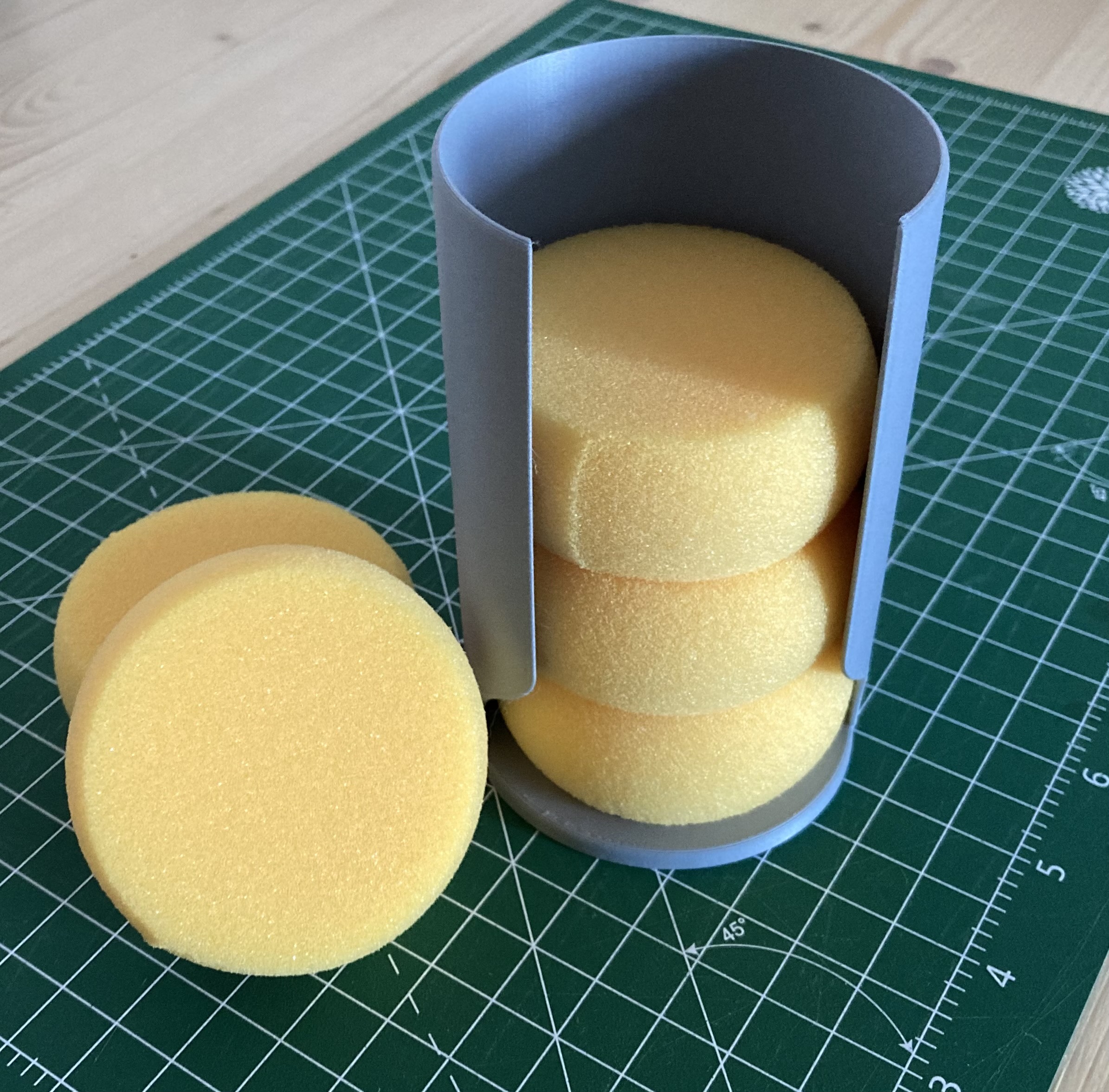 SENIKEI 12 Small Round Yellow Foam Sponges For Painting And