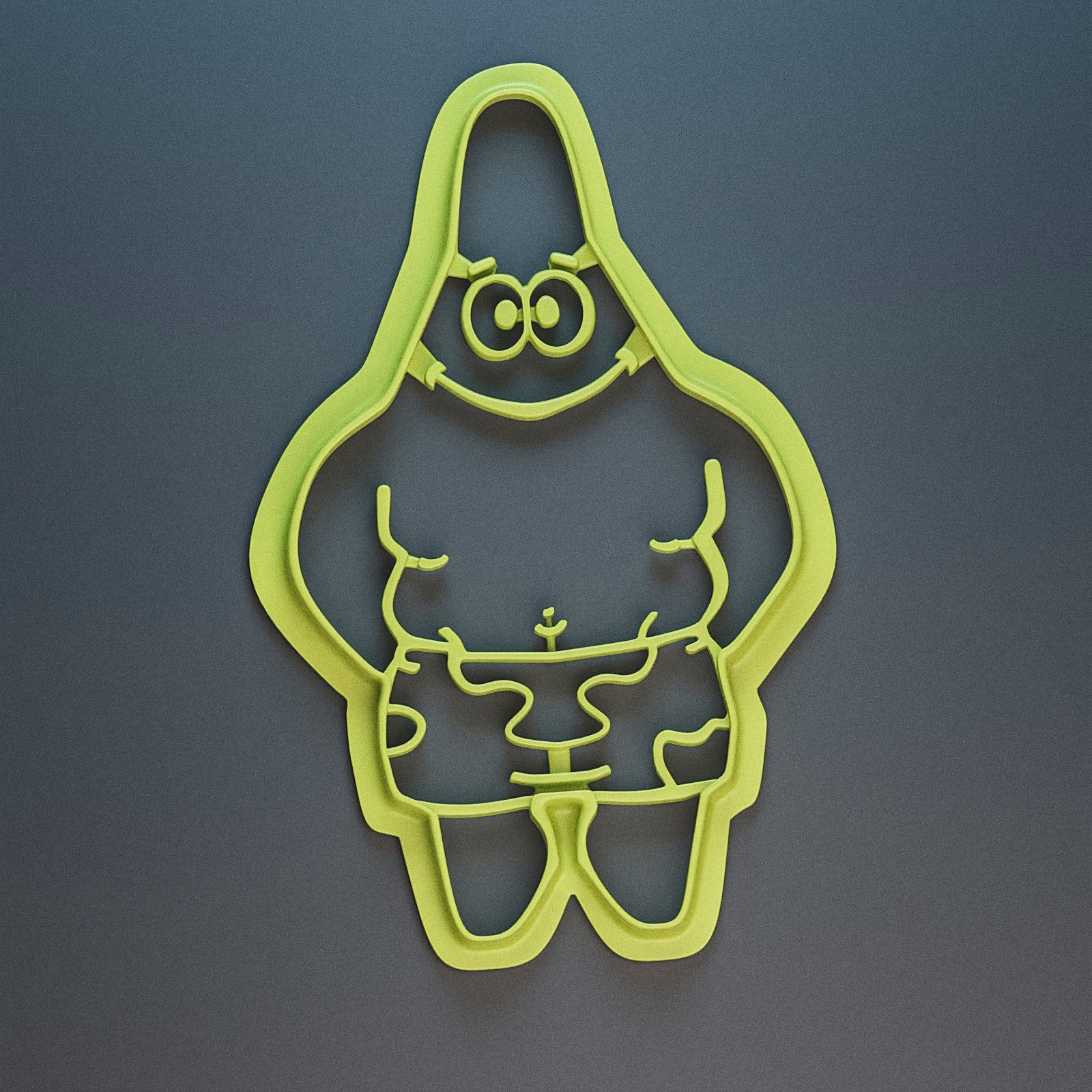 Keto Patrick Starfish Cookie Cutter by Afrikaniz3D | Download free STL ...