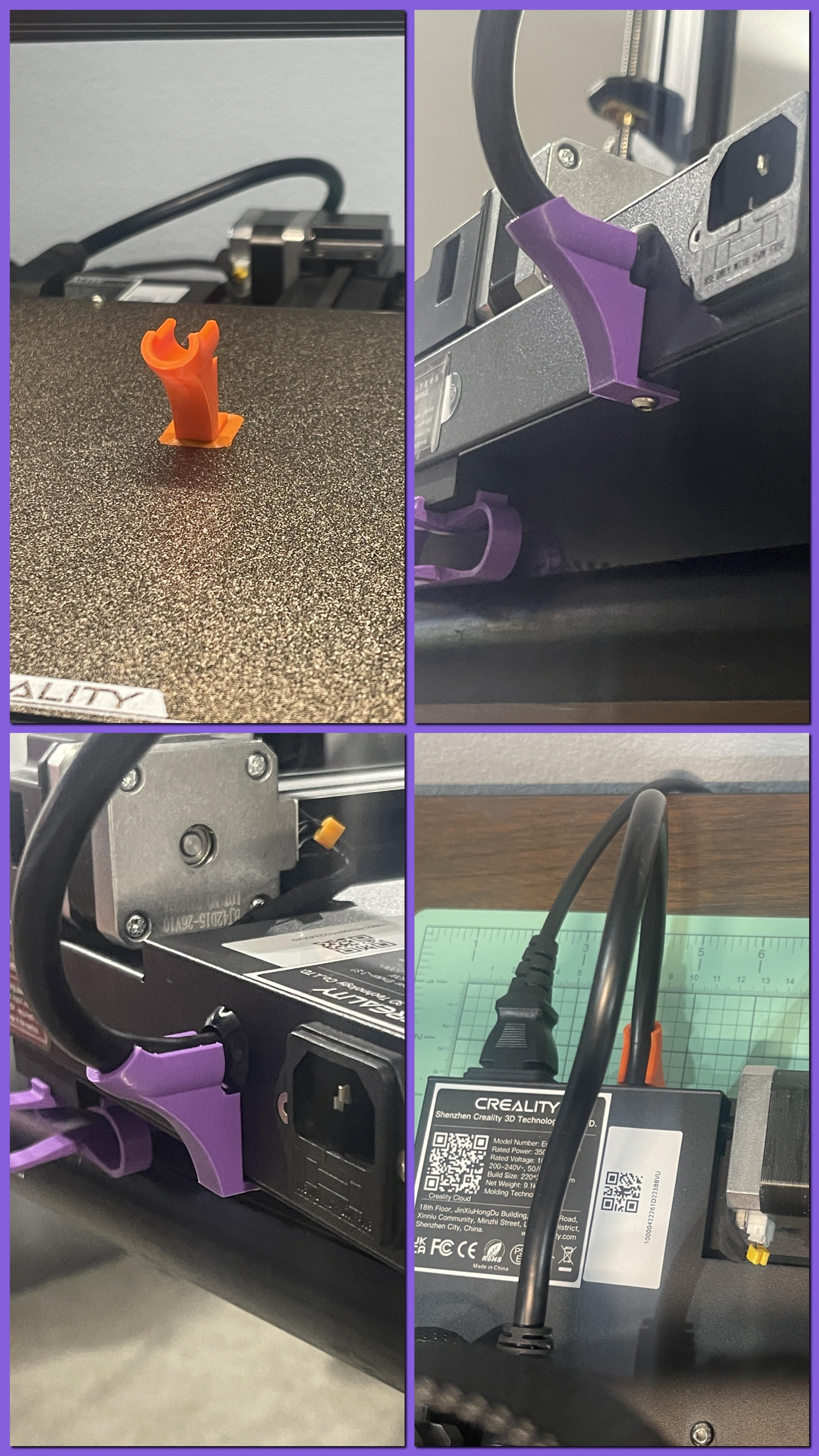 Ender S1 / S1 Pro bed cable wire guide fix