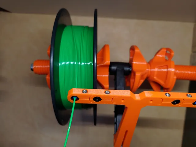 R1 Filament Guide longer arms and lower mount Remix