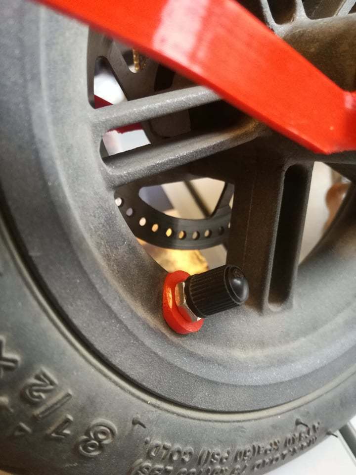 M365 rear tire valvestem cover
