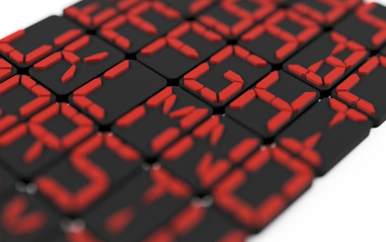 16 Segment LCD Retro Fridge Magnets