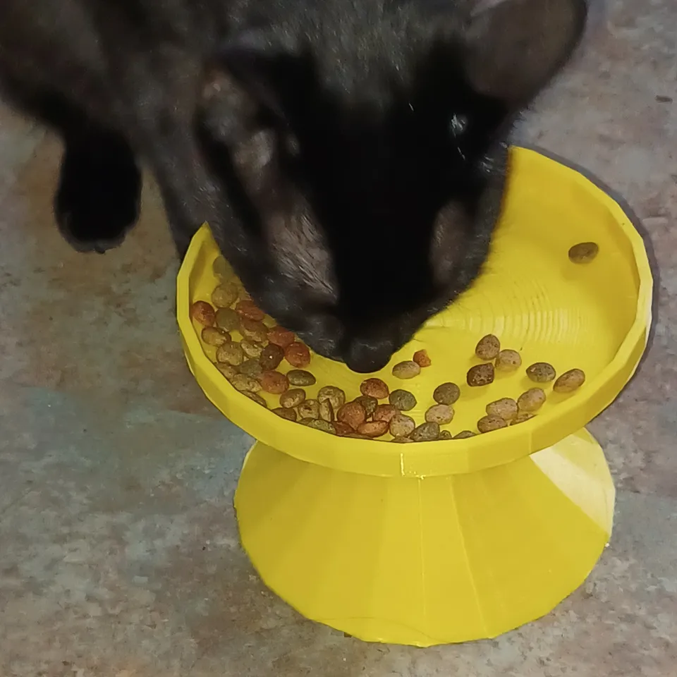 new and improved cat food dish by LMMerwin Download free STL