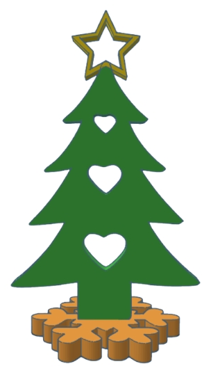 Vánoční stromek s hvězdou (Christmas tree with star)