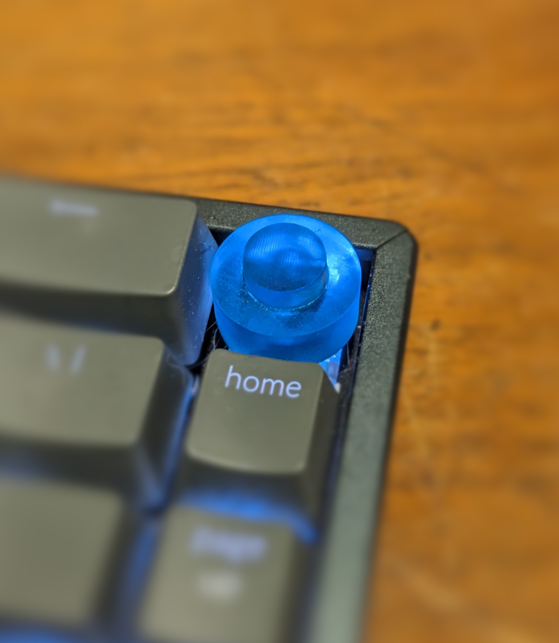 Blank Rotate to Disable Locking Key Cap by Caleb Frederick Design