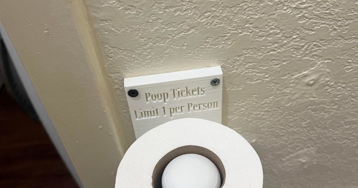 Toilet Paper Holder By JRLucas13 Download Free STL Model Printables toilet-paper-holder-by-jrlucas13-download-free-stl-model-printables