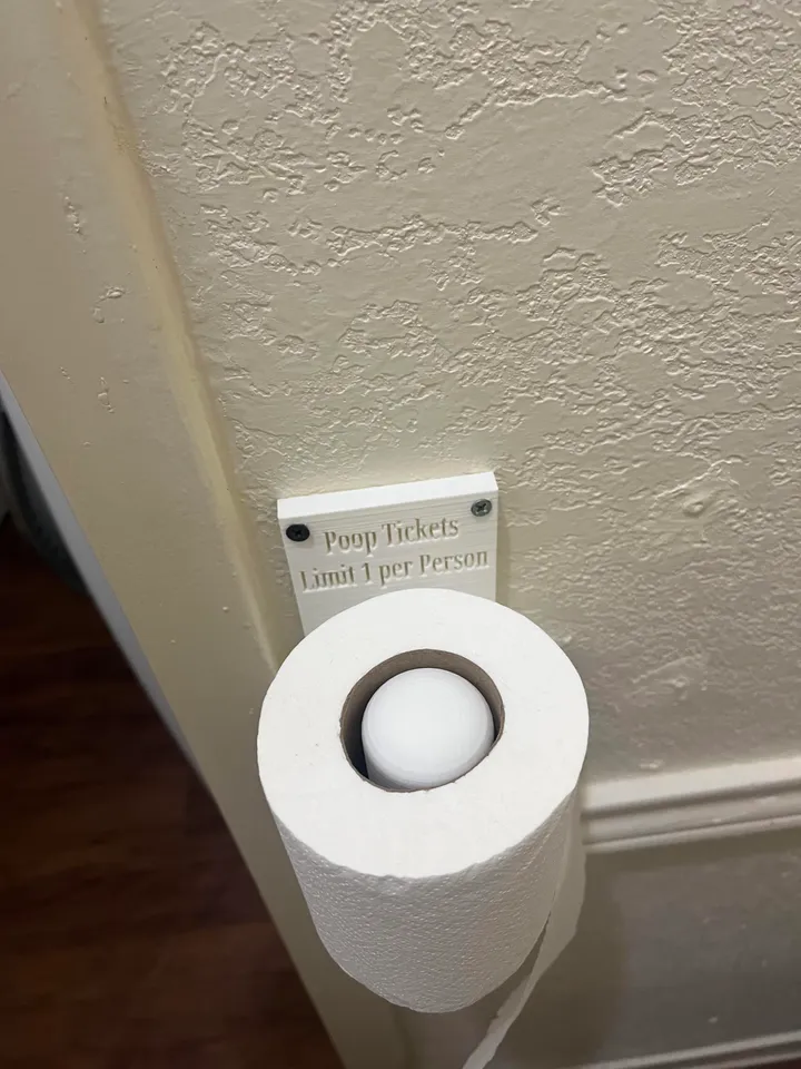 Toilet Paper Holder by JRLucas13 | Download free STL model | Printables.com