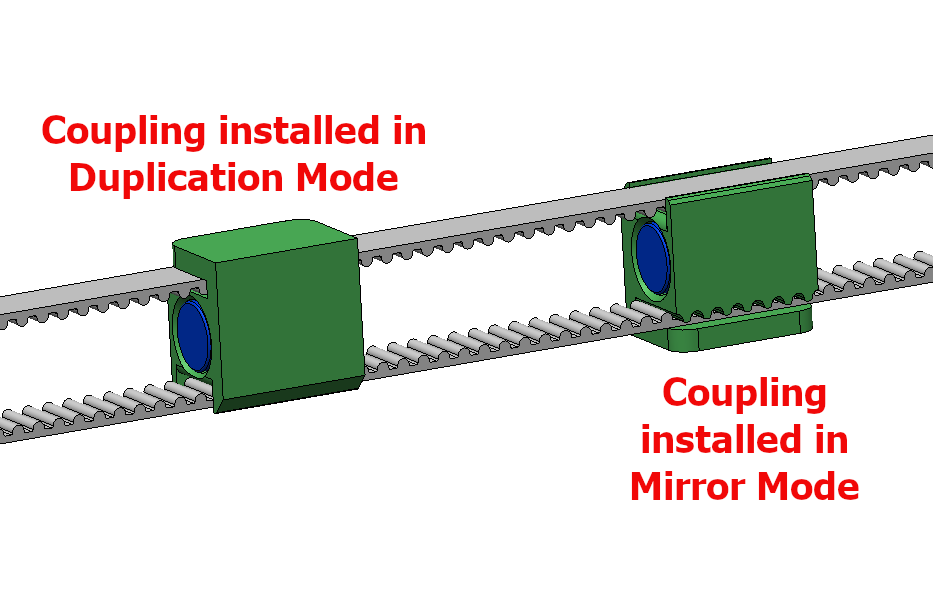 Magnetic IDEX Mirror and Duplicate Belt Coupling