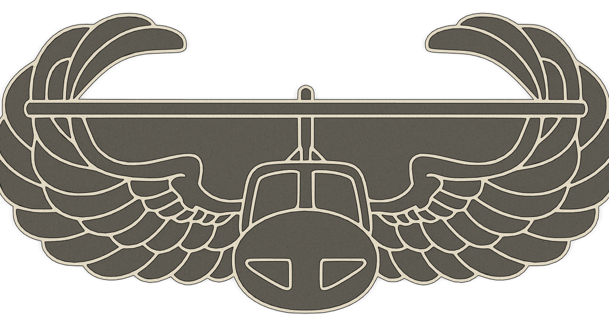 Air Assault Badge by Jeff, Download free STL model