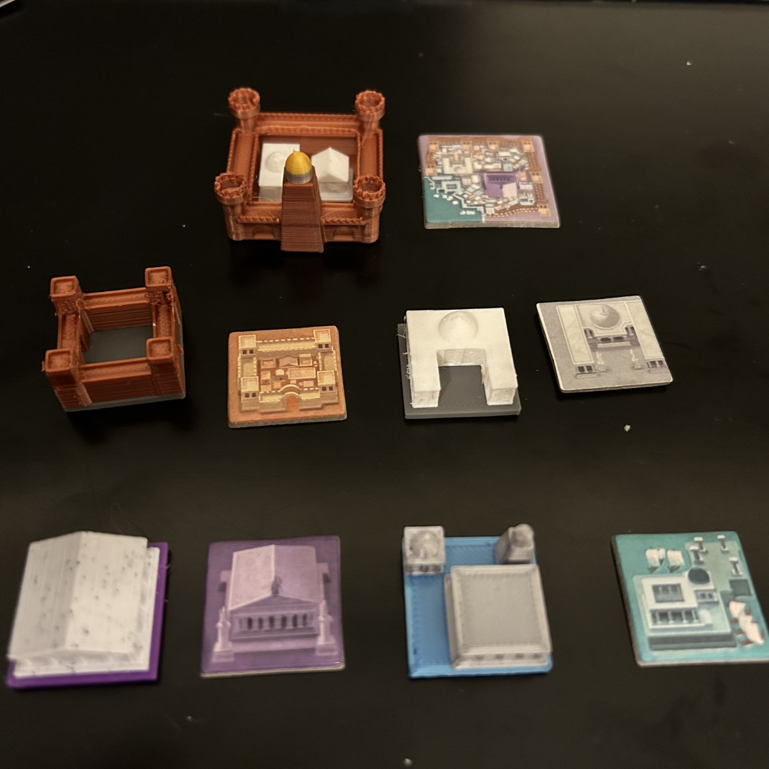 Buildings for Cyclades Base Boardgame