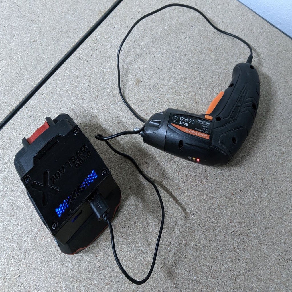 USB (Quickcharge 3.0) Adapter for Parkside X20v Battery