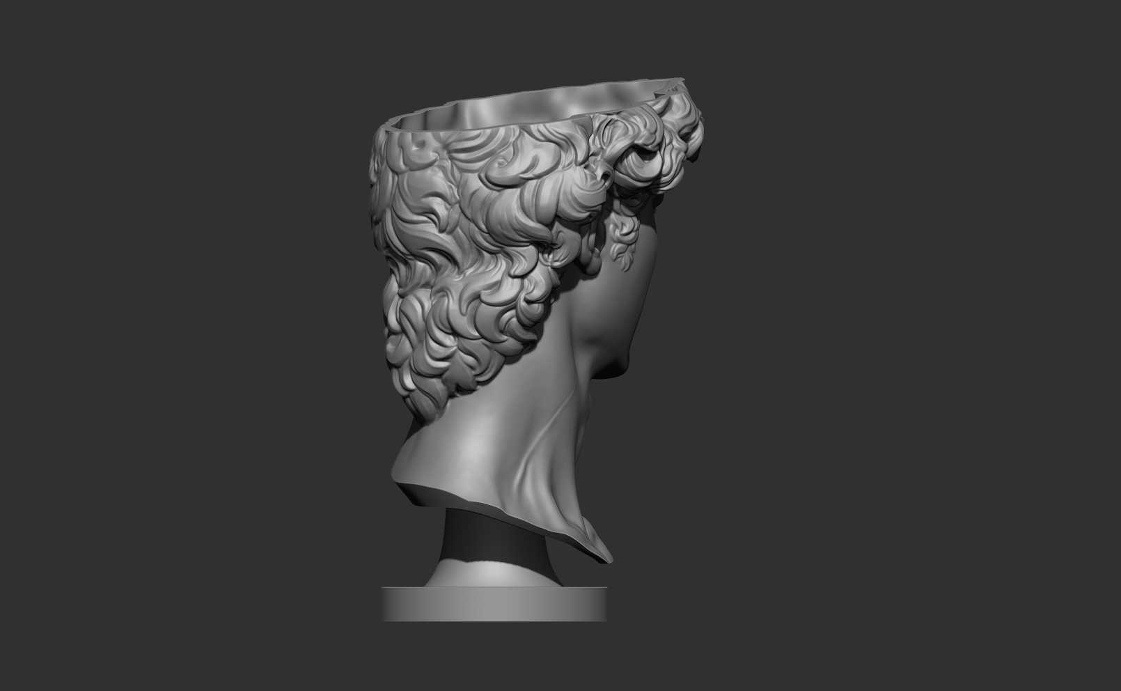 Miniatura 8 do modelo 3D David planter