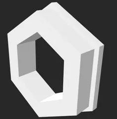flanged hexagon insert for light bar