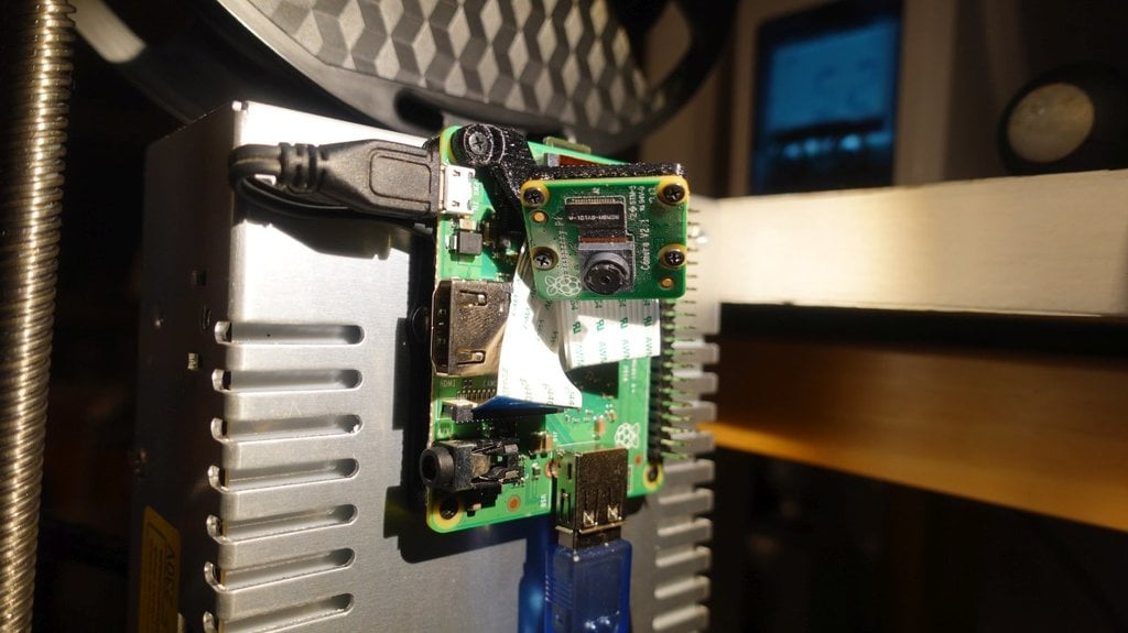 Raspberry Pi Camera mounter for PSU of KP3S, Ender3 Pro etc.