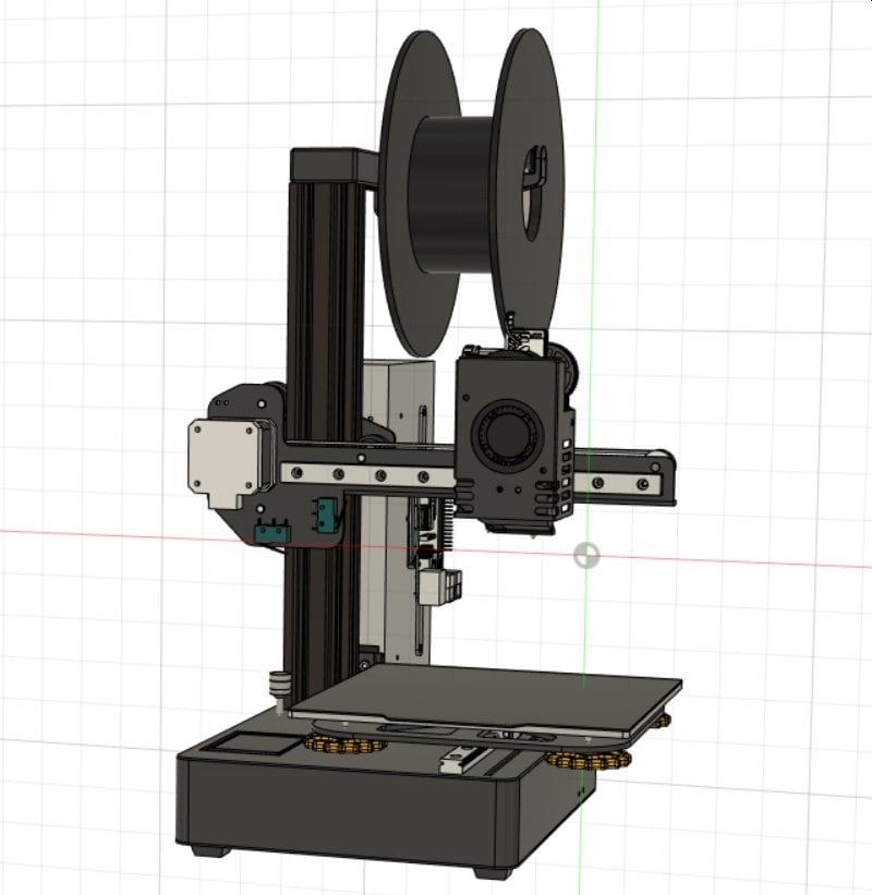 Kingroon KP3S full assembly STP/OBJ data