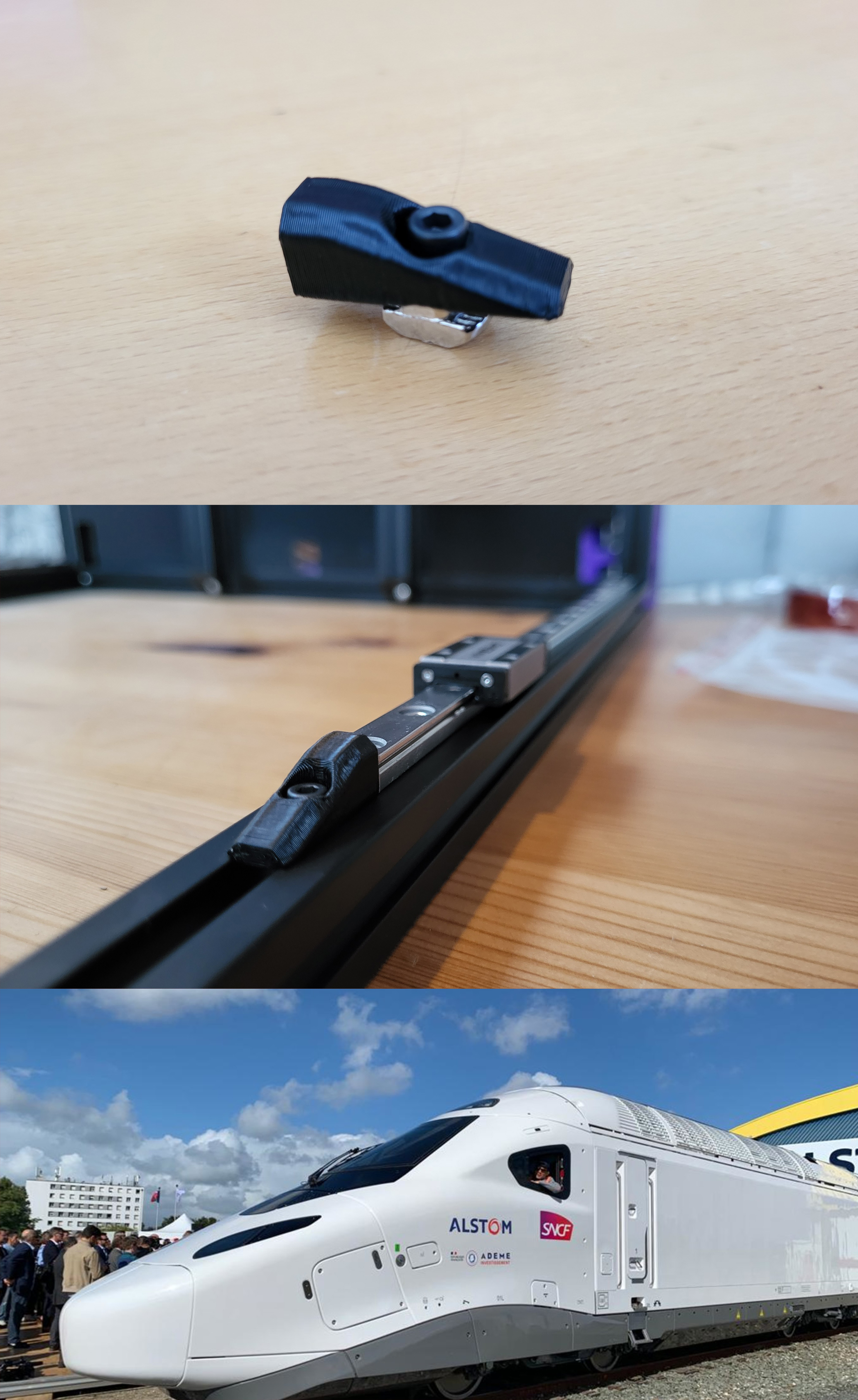 Linear rail stop for 2020 extrusion Voron 2.4