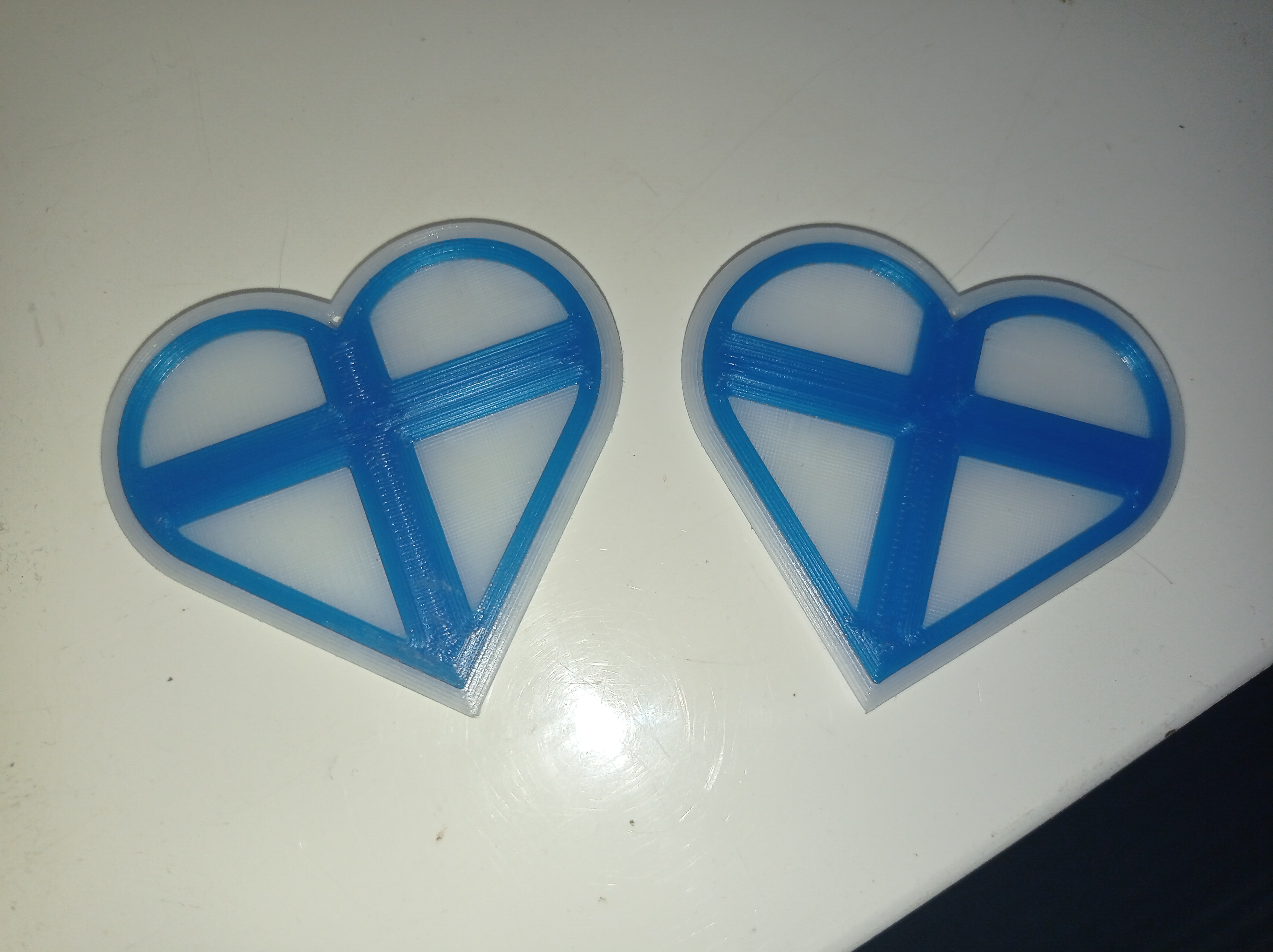 Cross heart earring