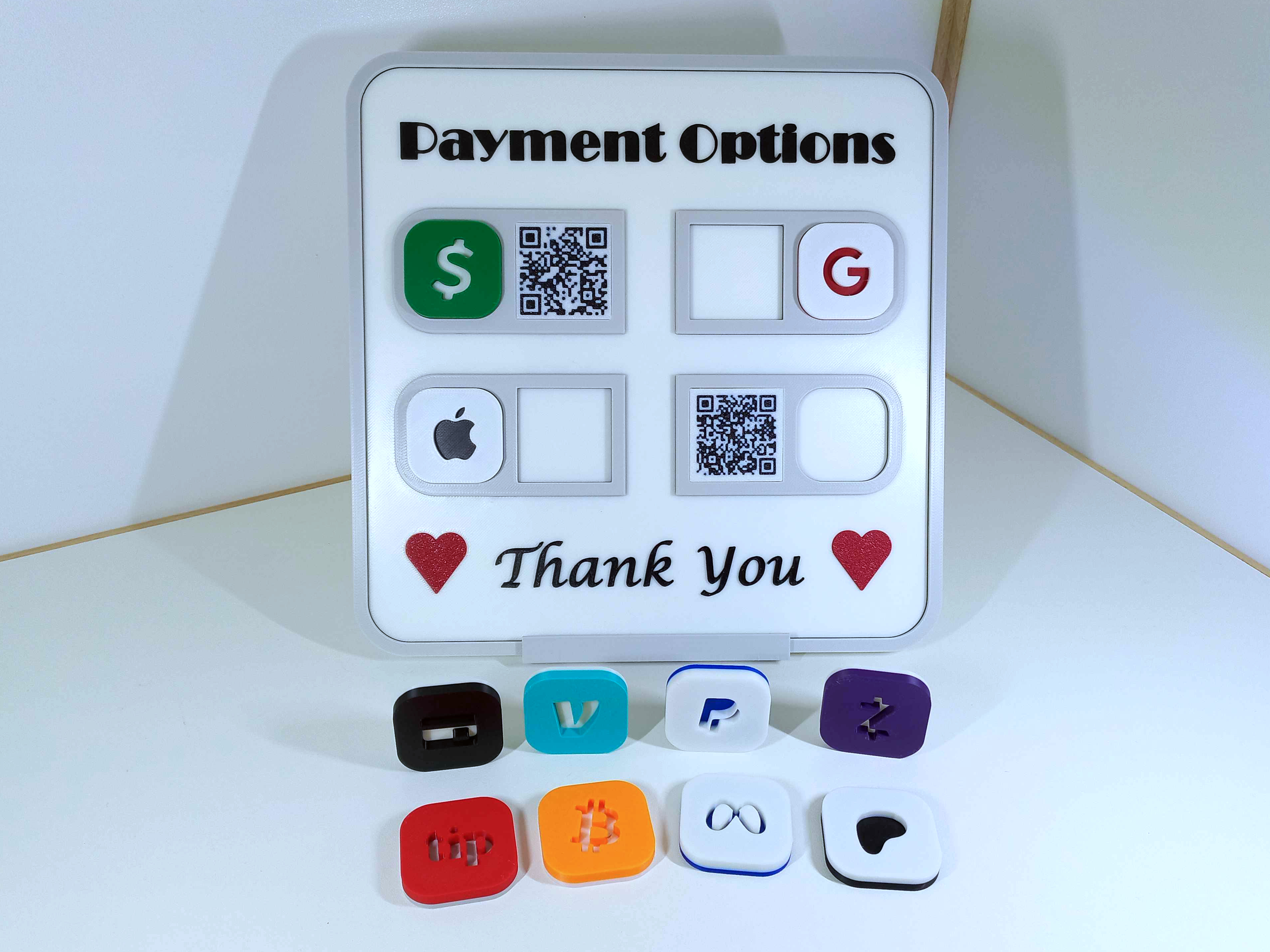 Payment Options QRCode Display (no mmu required, modular, fusion360)