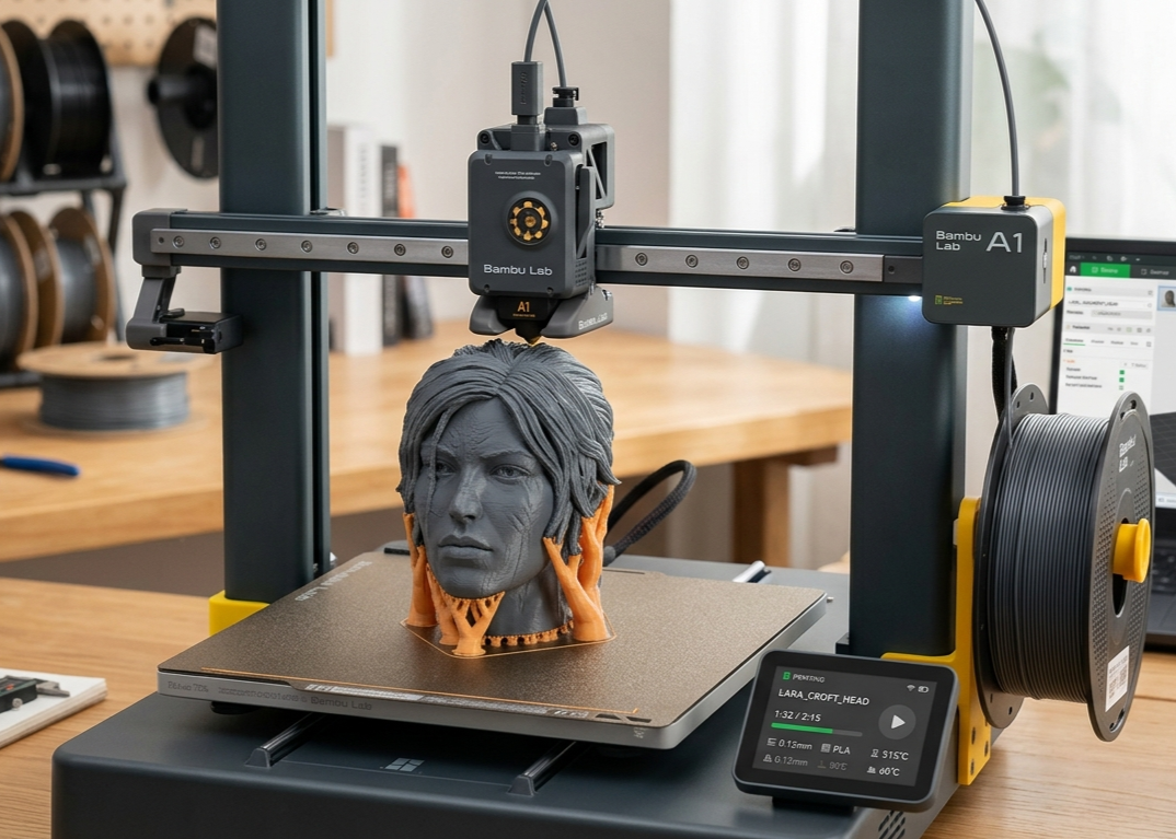 Lara head 3D model