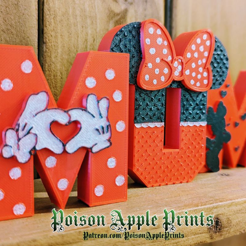 minnie mom様❤️専用 Minnie Mouse Mom Sign by Poison Apple Prints | Download free STL