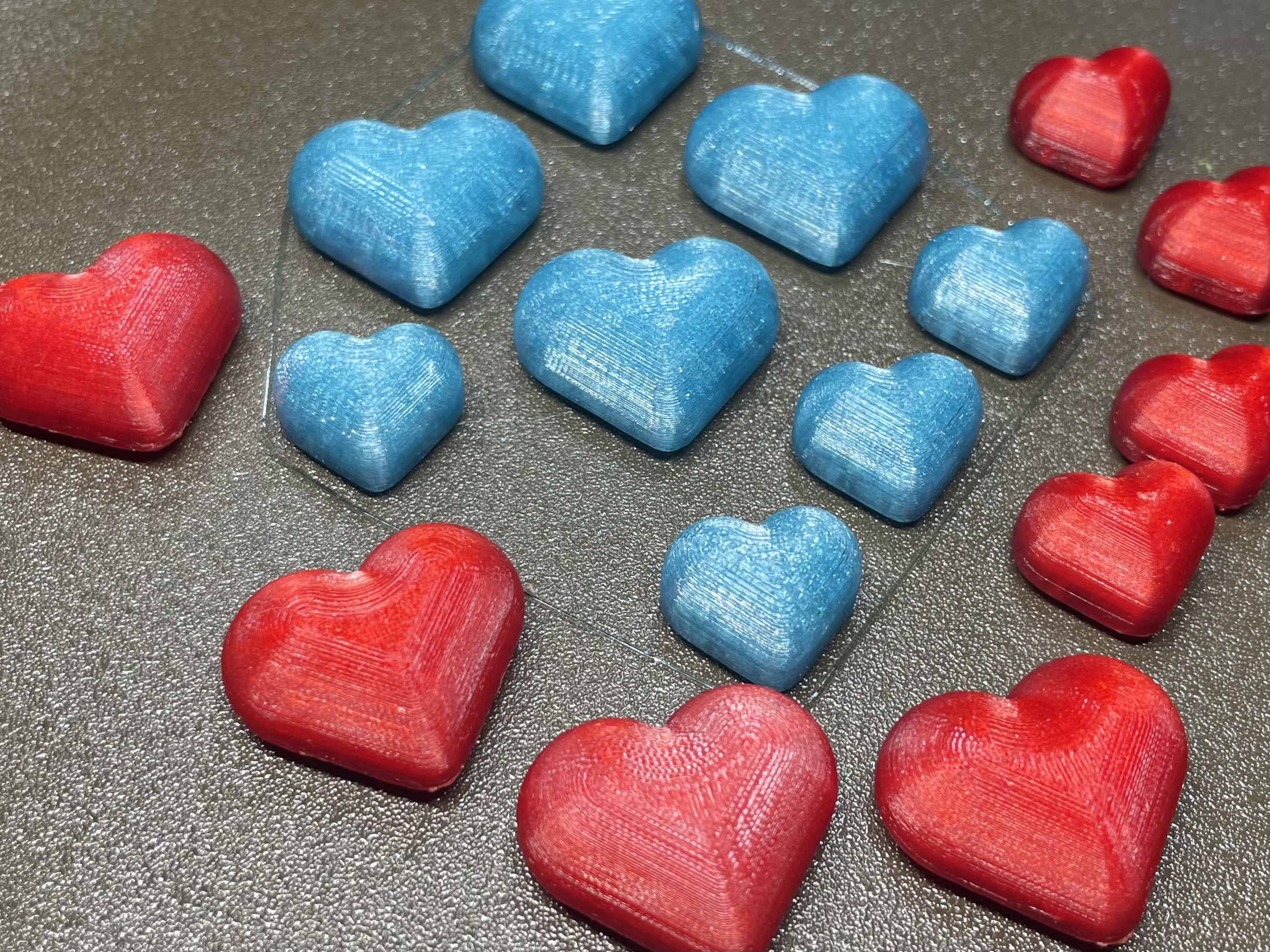 Heart Magnets (Updated) by GeekToybox, Download free STL model