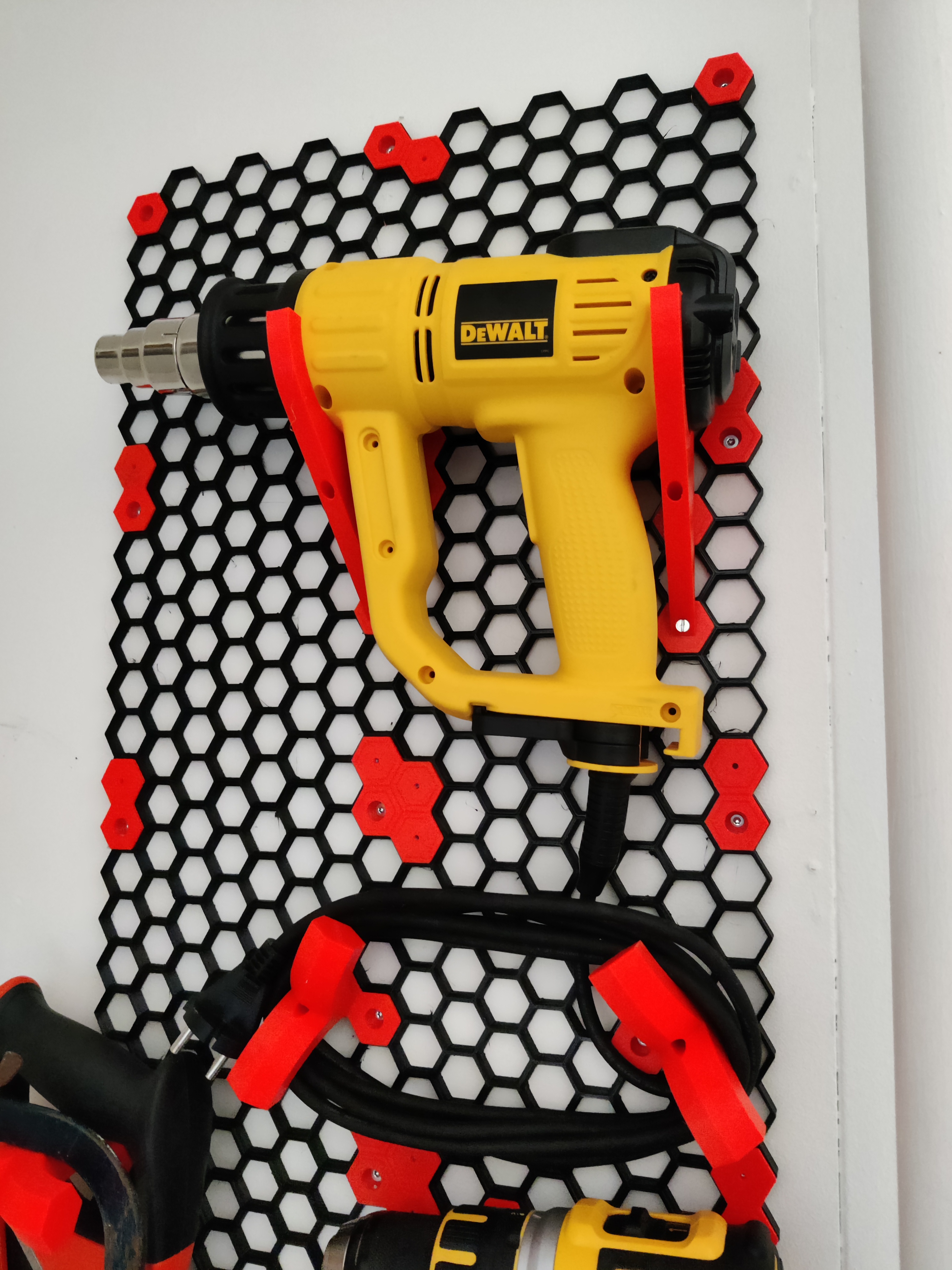 Dewalt Heatgun mount for Honeycomb wall