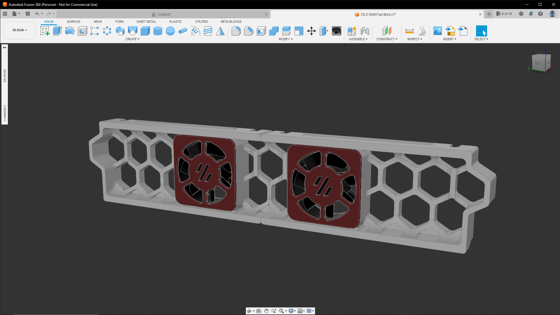 Voron V0.2 Fan Skirts UPDATED