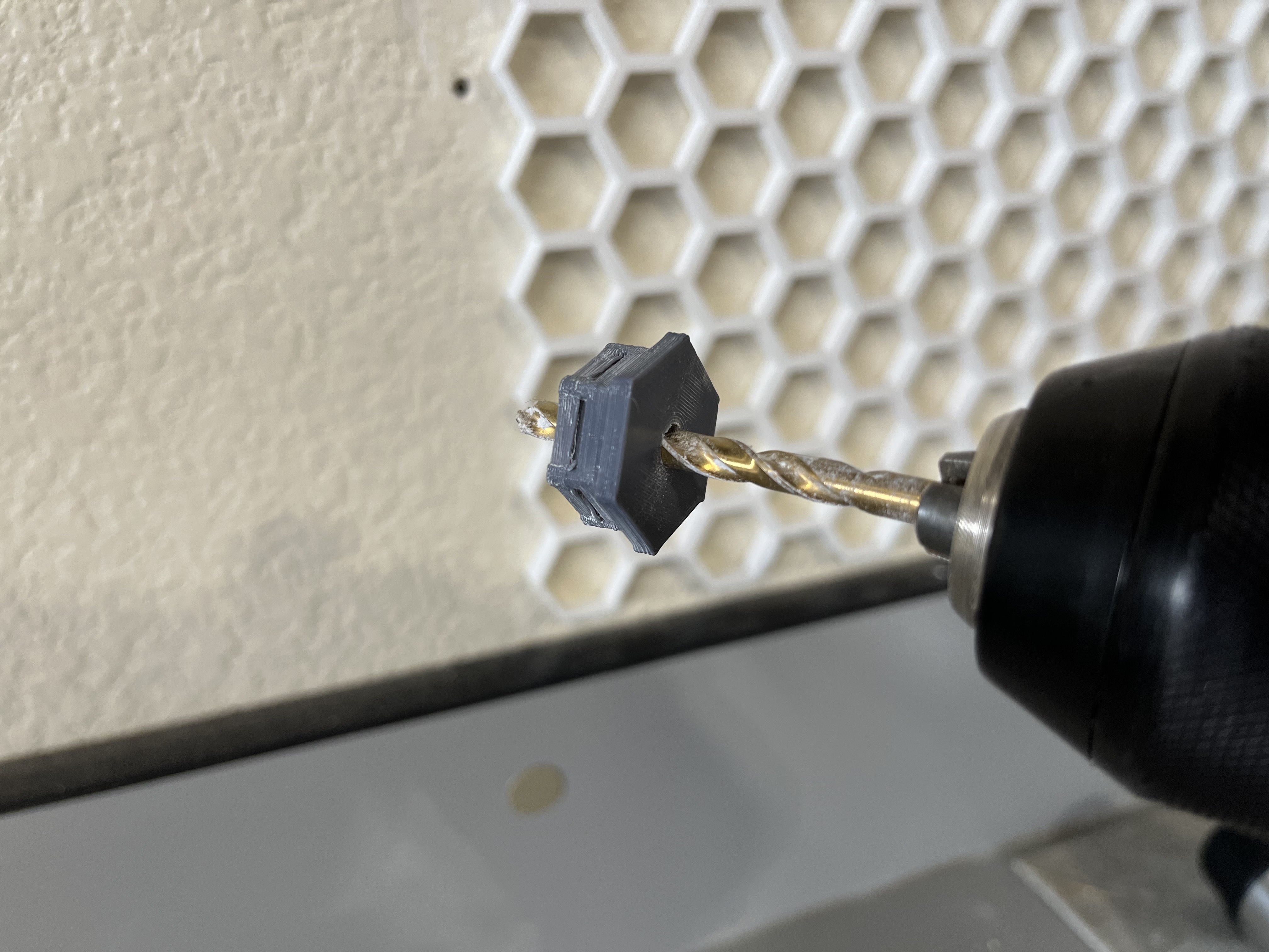Honeycomb Storage Wall: Drilling Jig
