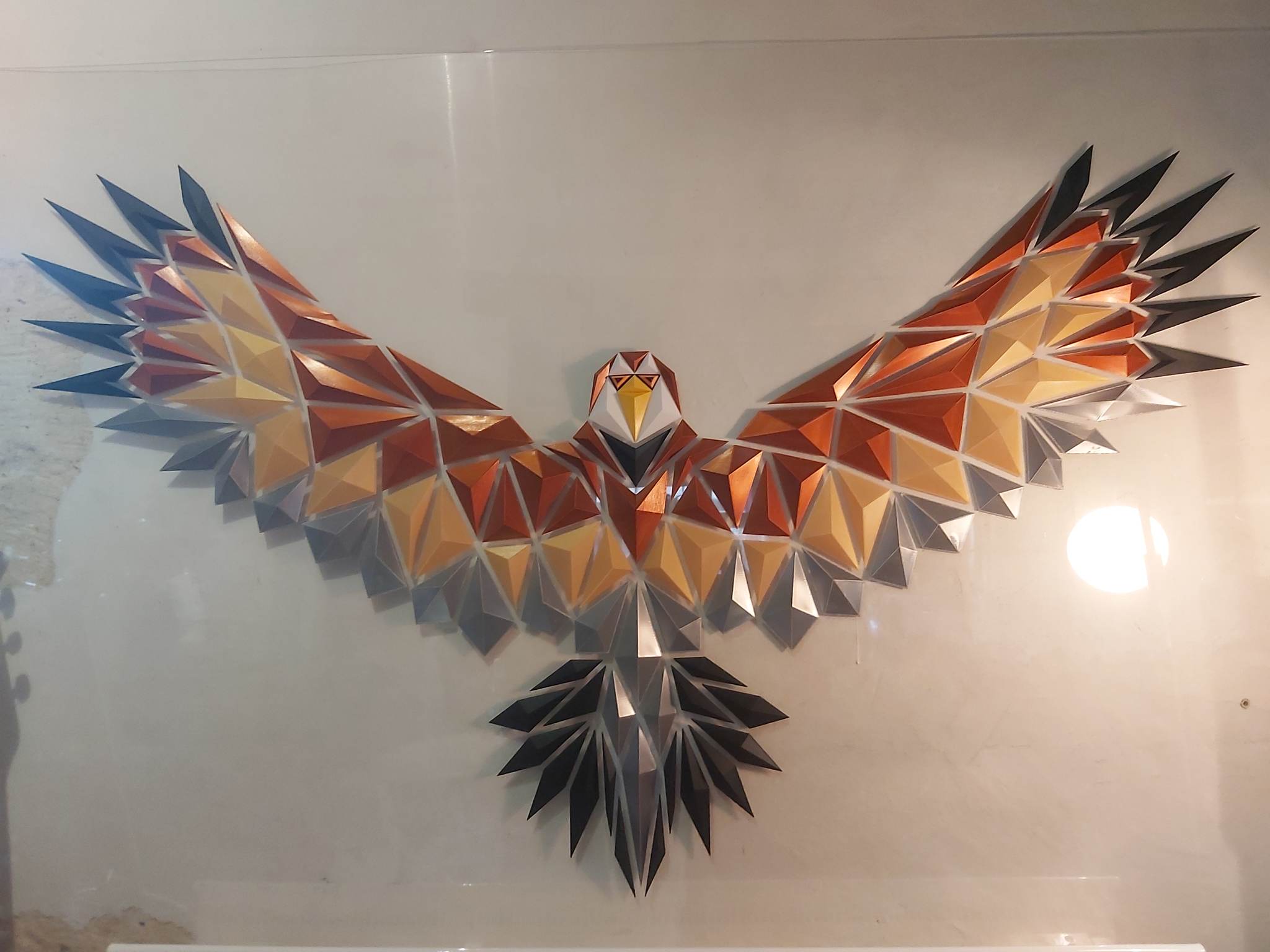 Geometric eagle wall art by dgemily Download free STL model