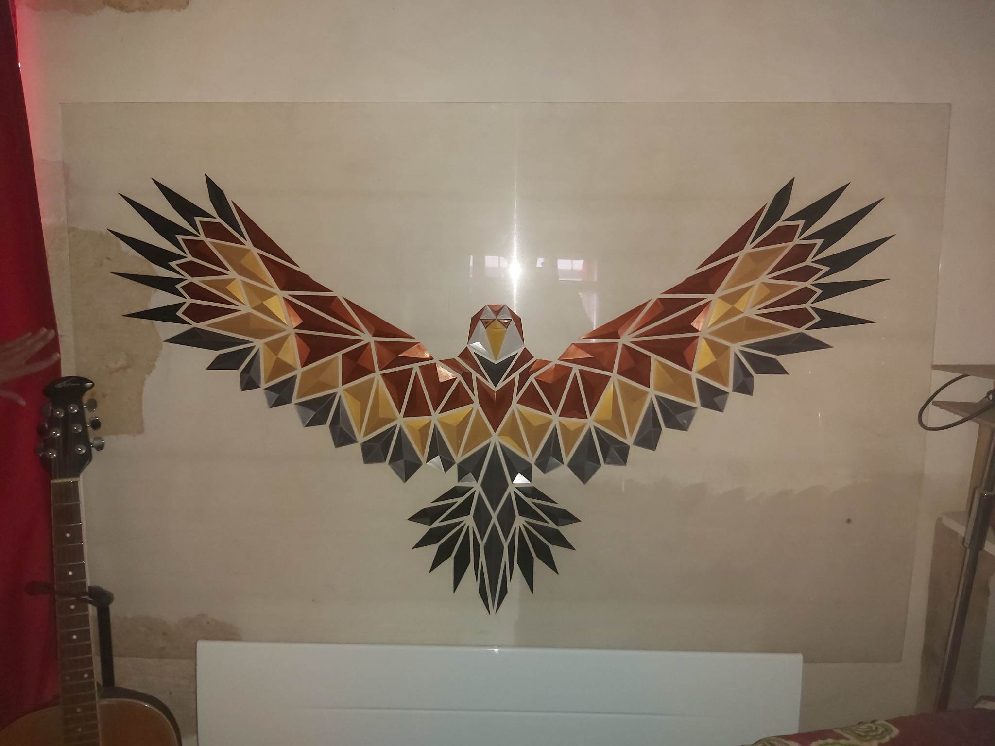 Geometric eagle wall art by dgemily Download free STL model