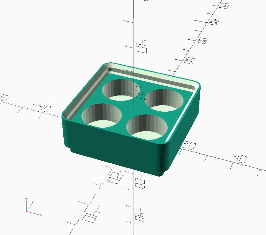 Gridfinity cup with customizable hole grid by kc2zgu Download free