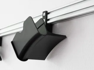 Improved swivel (wing) mount for RC plane wall storage system