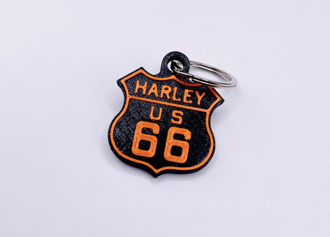 Harley Davidson Route 66 KeyChain
