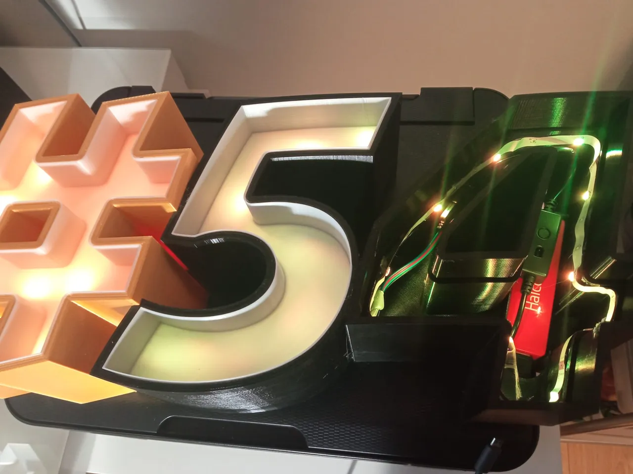 Numero led by llanterner | Download free STL model | Printables.com
