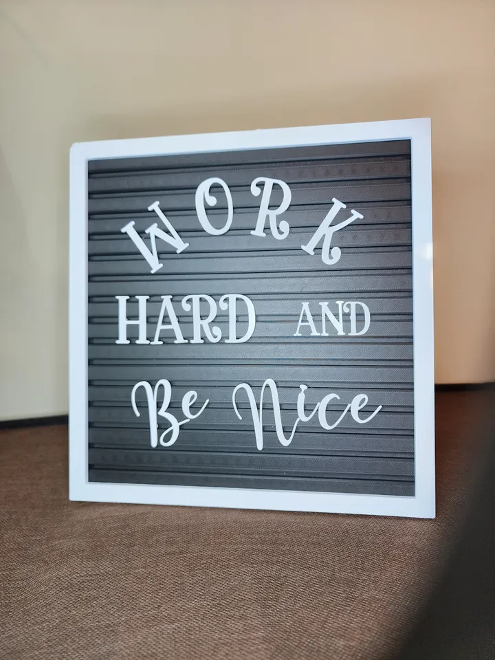 Customizable & Expandable Calligraphic Letter Board by chiz, Download free  STL model