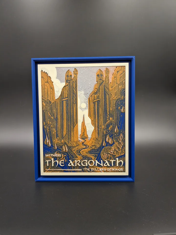 Parametric Frame for HueForge Filament Paintings by OtherDogDesign