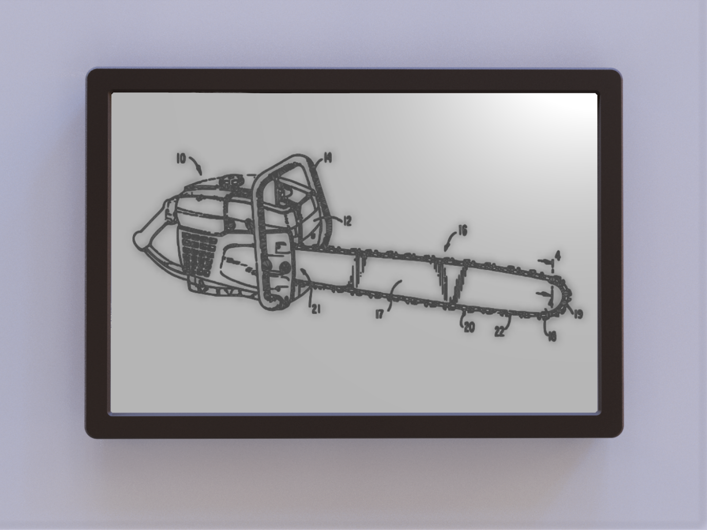 Chainsaw Patent Art