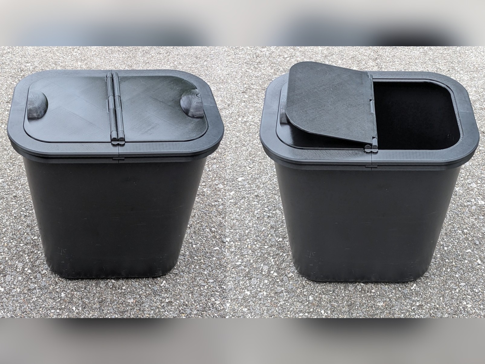 Hinged Cover for Rubbermaid Medium Deskside Wastebasket 2956 garbage