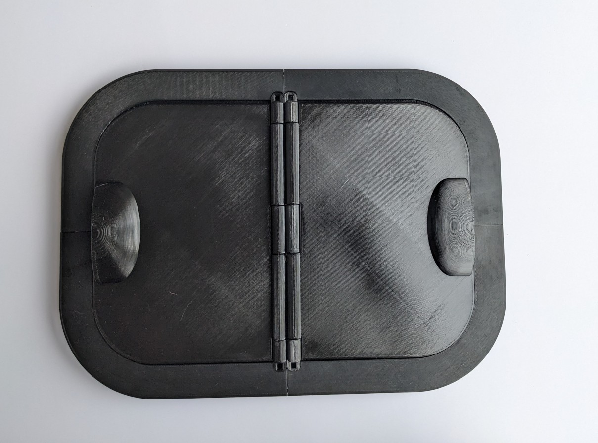 Hinged Cover for Rubbermaid Medium Deskside Wastebasket 2956 garbage